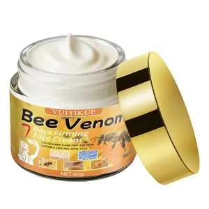 Yuitikue 60g Bee Venom Face Cream, Deep Hydration, Tightening, Brightening, Anti-Wrinkle, Suitable for All Skin Types, 7 Days Treatment