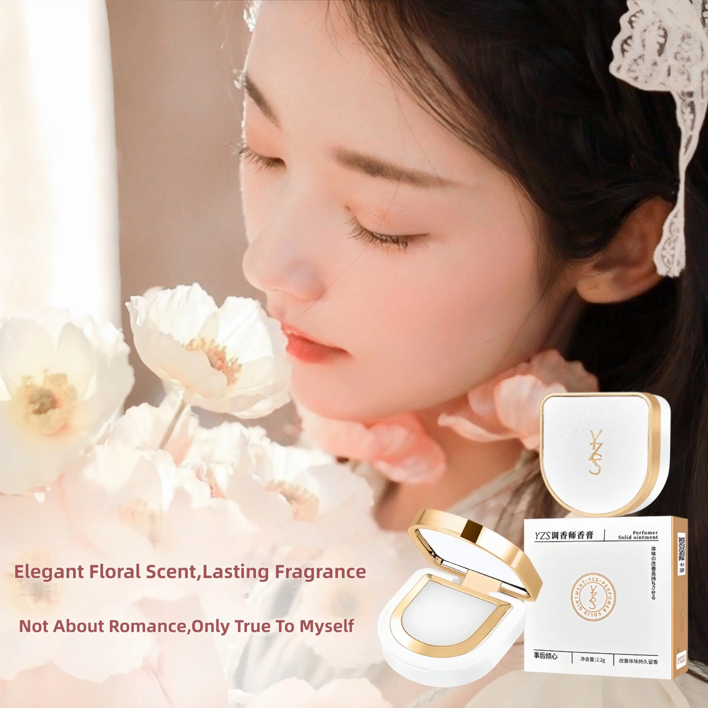 Mirror Perfumer Solid Perfume Balm Long Lasting Elegant Fresh Scent Portable Solid Fragrance for Women Easy Application Daily Travel Use