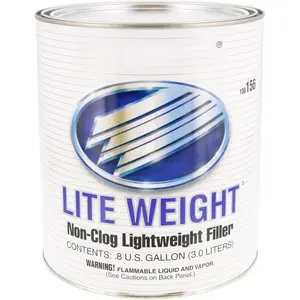 Lite Weight  Filler - Clog-Free  Filler for , Fiberglass &  - 128 Fl Oz