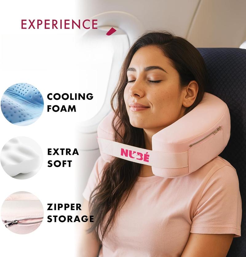 Travel  Pillow  Ultra Lightweight & Comfortable Memory  with Zipper Storage for Airplane,  &  Travel Accessory for  &  with Cooling, Breathable & Washable Fabric