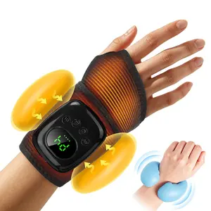 Airbag Hot Compress Wrist Massager, 4 Strength Levels, 3 Heating Modes, Wrist Heating Pad for Carpal Tunnel Syndrome, Adjustable Relaxing
