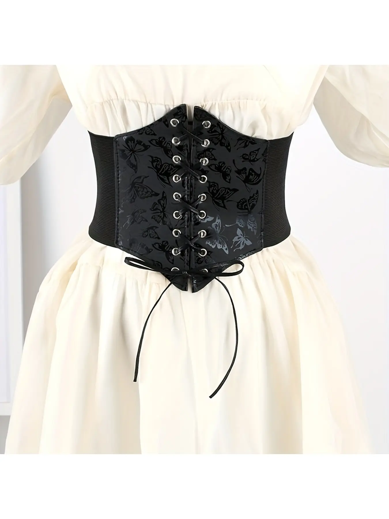 Ladies' Butterfly Waist Seal, Needle Buckle, Wide Waistband Strap, Shaping Fashion, Outerwear Accessories, Shirt Skirt Decoration, Elastic Belt