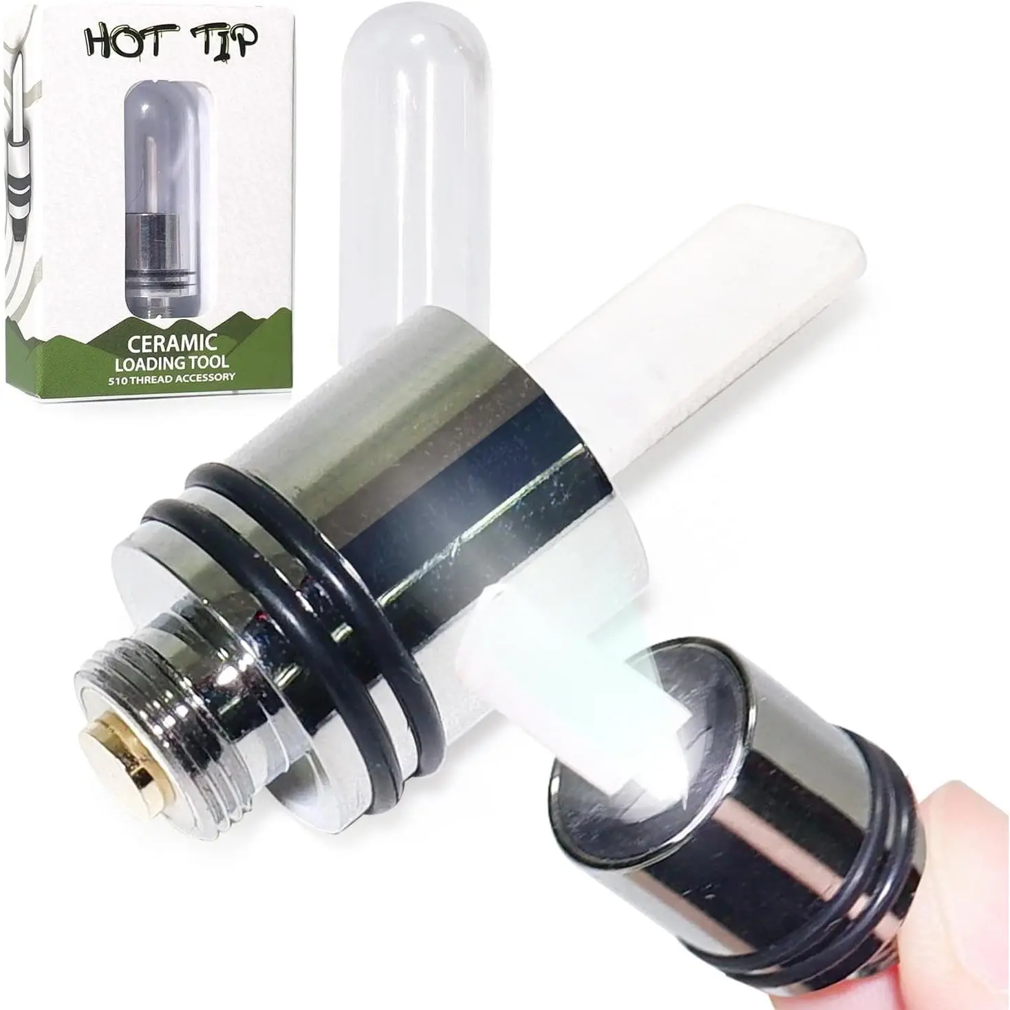 Ceramic Heating Tool with Fast 3-Second Heat, Multi-Function Design for Candle Slicing, Oil Dipping, Silver