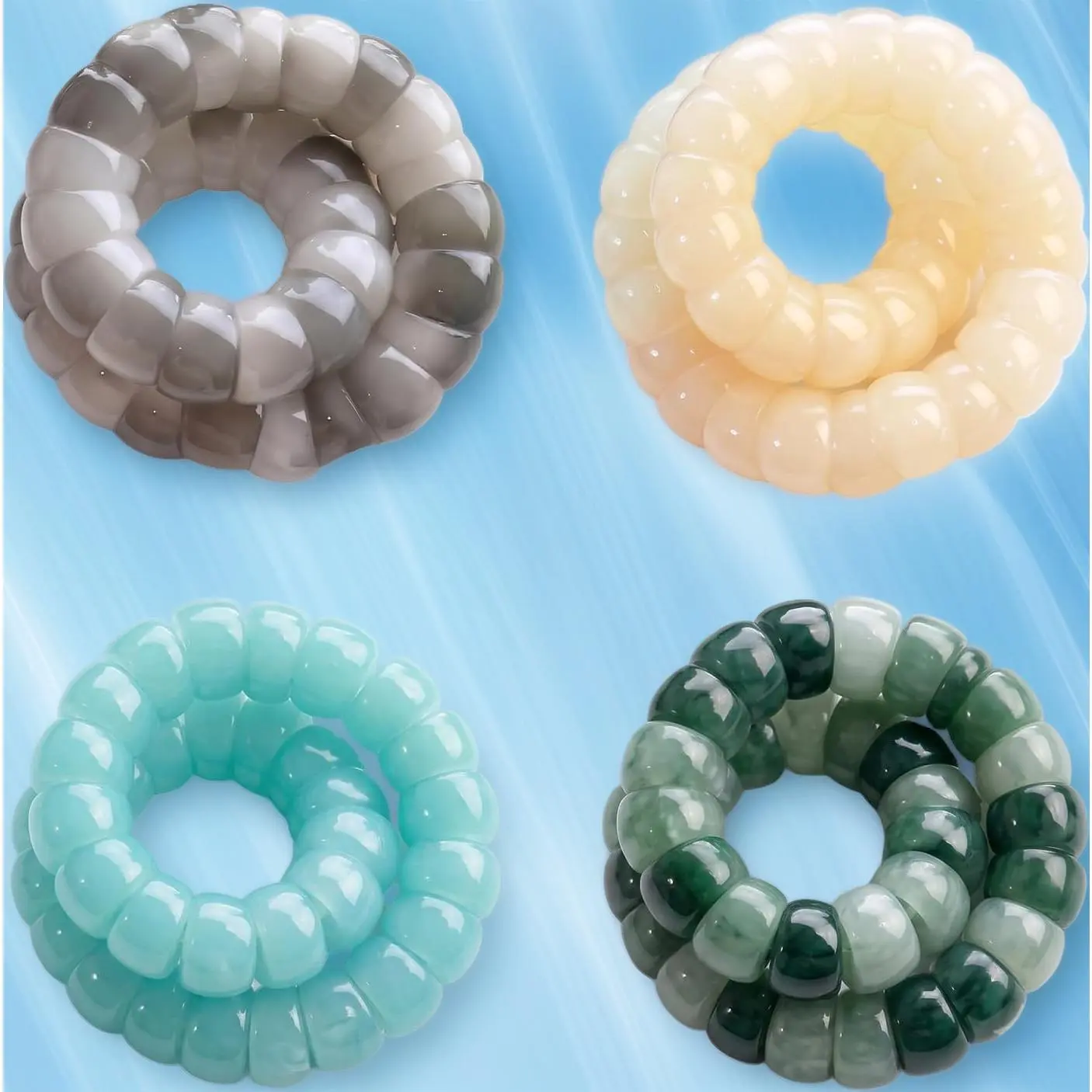 Bodhi Seeds Rotating Fidget Bracelet |   Anxiety Stress Relief Sensory Beaded Bracelet for Adults Men Women