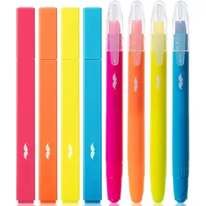 - Aesthetic Highlighters and Gel Highlighters, 8 Pack,  Color  Highlighter No Bleed, No Bleed Highlighter for Bibles,  Dry for  Journaling, Planner, School Supplies
