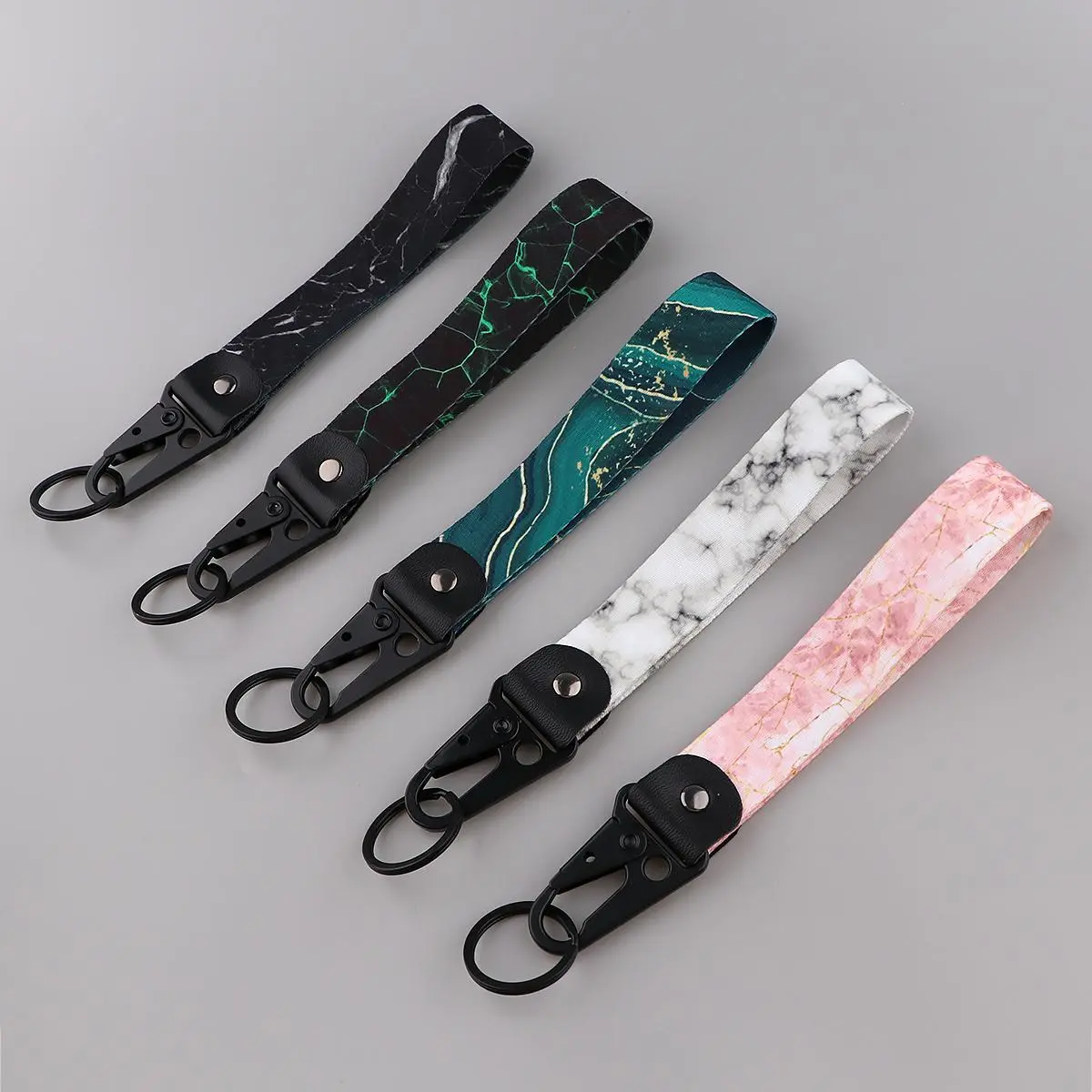 Fashion Fine Steel Lanyard Keychain for Women, Casual Double-Sided 19cm Lightweight Strap for Automobile Keys, 30G, With Lanyard