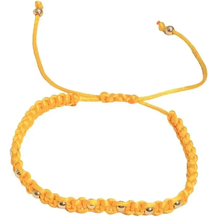 Unisex Tibetan Knot Macrame Bracelets with Bead Accents, Adjustable Size Synthetic String Braided Wristbands, Lucky Blessing Gifts for Daily Wear