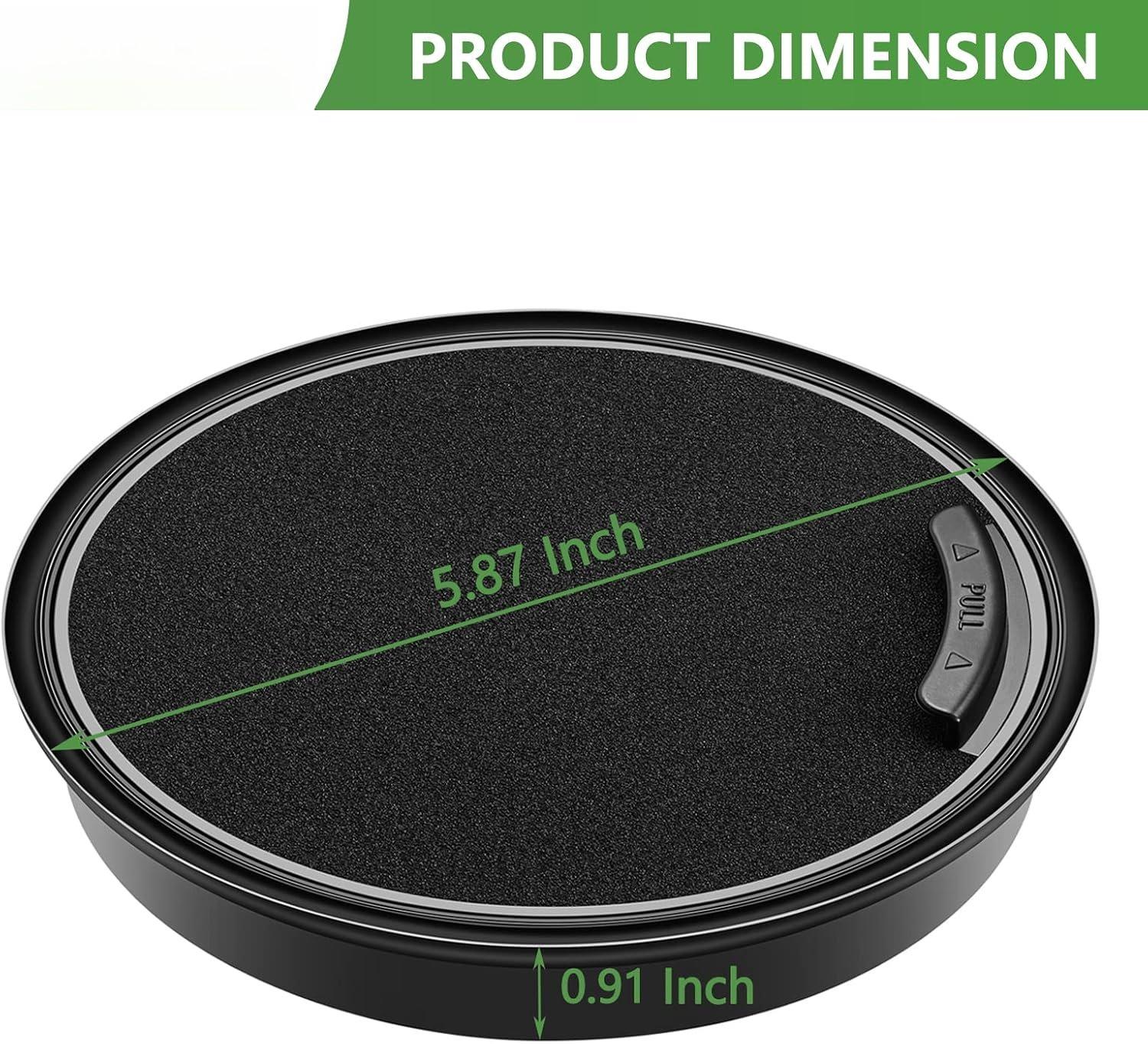 NEN110A Vacuum Filter, Inlet Frame and Sponge Filter Compatible with Eureka Whirlwind Bagless Canister Vacuum Cleaner, Fits NEN110A, NEN110B, NEN110D(4-Pack)