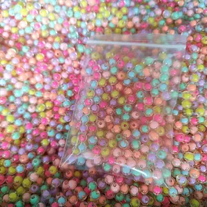 8mm Acrylic Beads 200pcs, Soft Macaron Colors, DIY Jewelry Making, Handmade Crafts, Perfect Gift for Easter, Christmas, Birthday