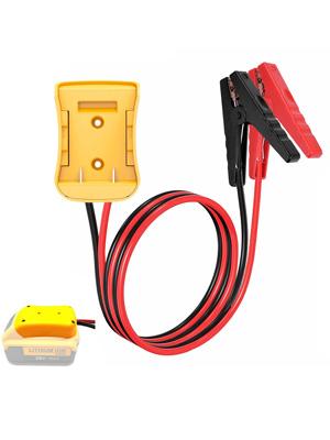 Heavy Duty 8AWG Silicone Jumper Cables Compatible with DEWALT 20V Tool Battery 2FT Automotive Booster Cables for Jump Starting Cars Trucks Emergency Kit