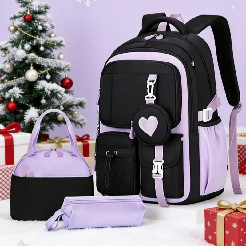 A breathable, comfortable, and high-capacity backpack for students; features a spacious interior and a multi-pocket design, making it suitable for daily school use and travel for students and teenagers