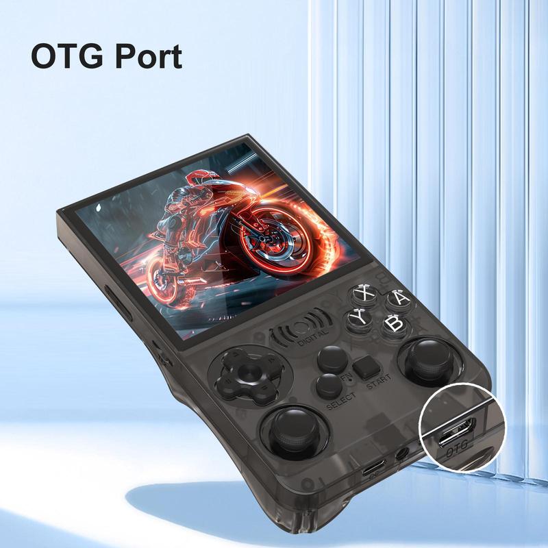 GAMINJA Upgraded ANS13 Open-source Handheld Game Console Linux System 4-inch IPS High-definition Screen Gaming Handheld Portable Retro and Handheld Device Comes with Over 15,000 Games and 20+ Emulators