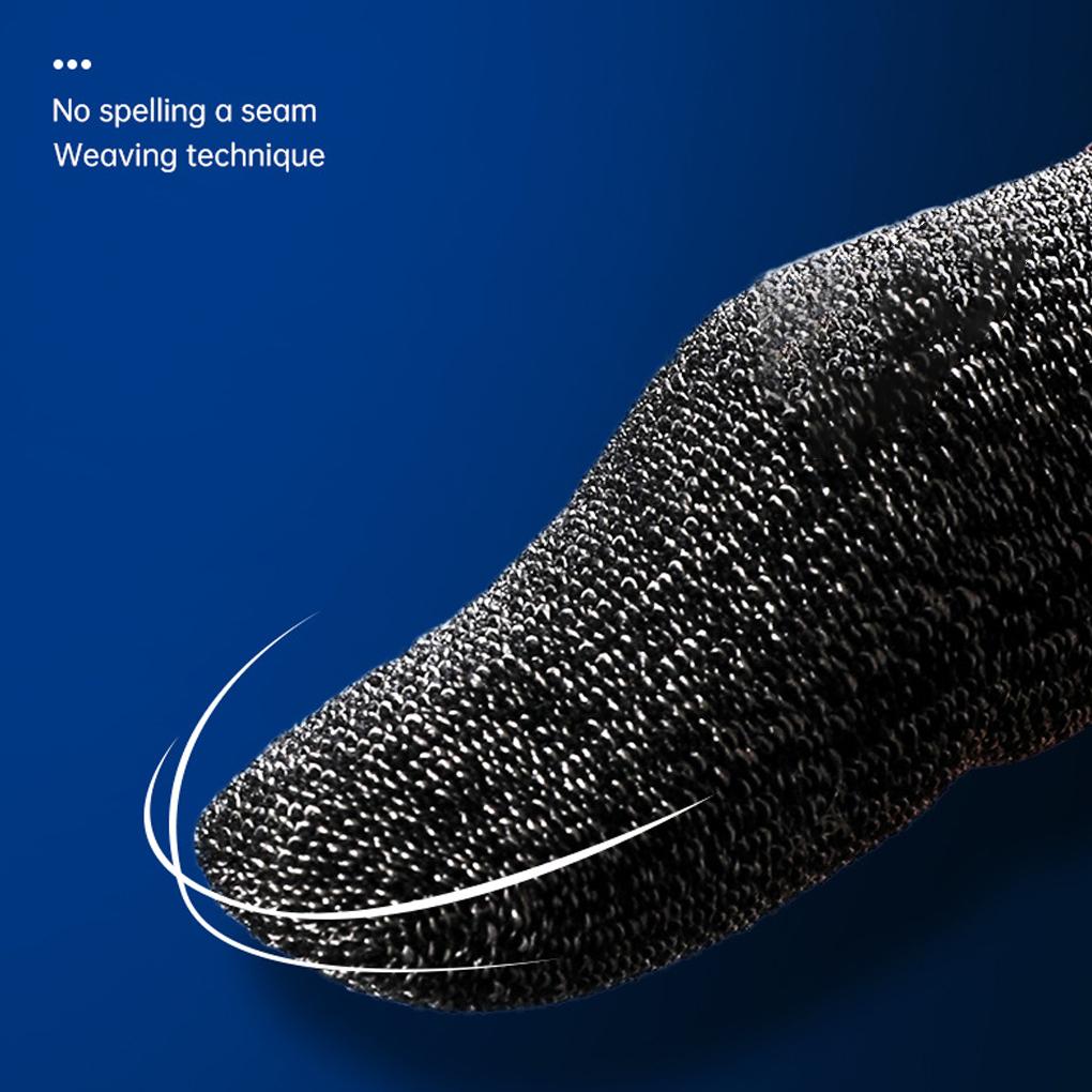 10pcs Mobile Game Fingertip Gloves For PUBG Gamer Sweatproof Anti-slip Touch Screen Finger Sleeve Breathable Gaming Finger Cover