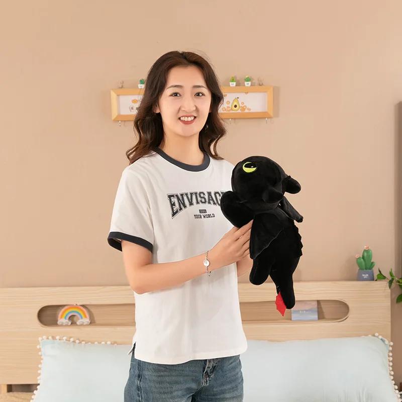 15.75in Little Flying Dragon Plush Toy Party Models Toothless Doll Pillow Girls Birthday Gift Dolls