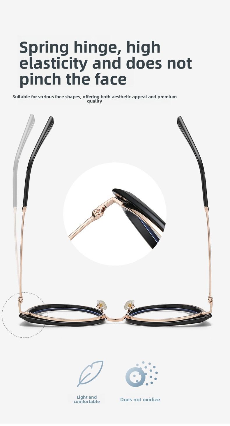 TR90 glasses frame, anti-blue light glasses frame, metal cat-eye optical glasses, Ins trend, for office, computer, mobile phone, and reading blue light glasses for kids anti glare,blue light blocking glasses for computer eyes,anti fatigue reading glasses