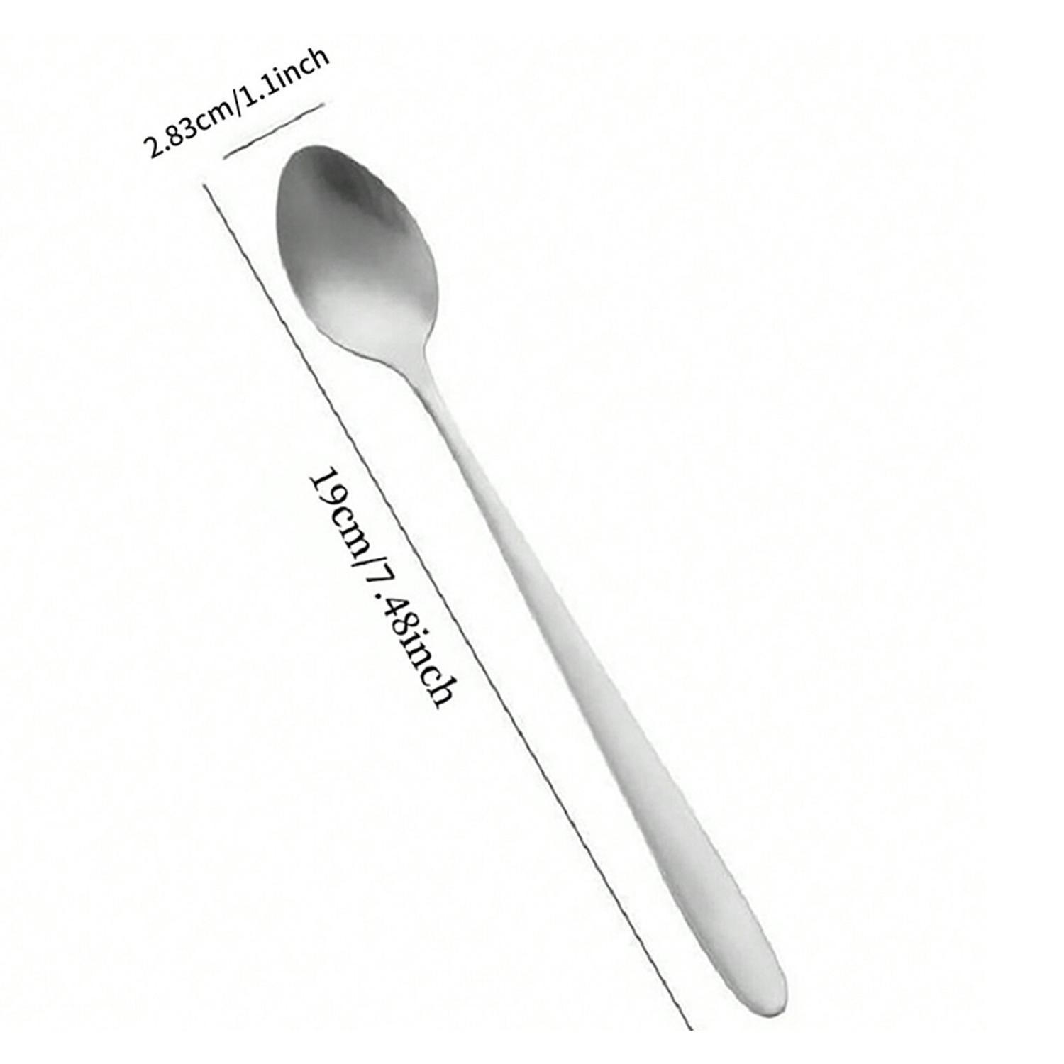Coffee Engraved Spoon, Stainless Steel Cutlery Tableware Spoon, Teaspoon, Coffee Spoons for Mom, Coffee Lover Gift, Gift for Mom, Birthday Gift, Mother's Day Gift, Kitchenware