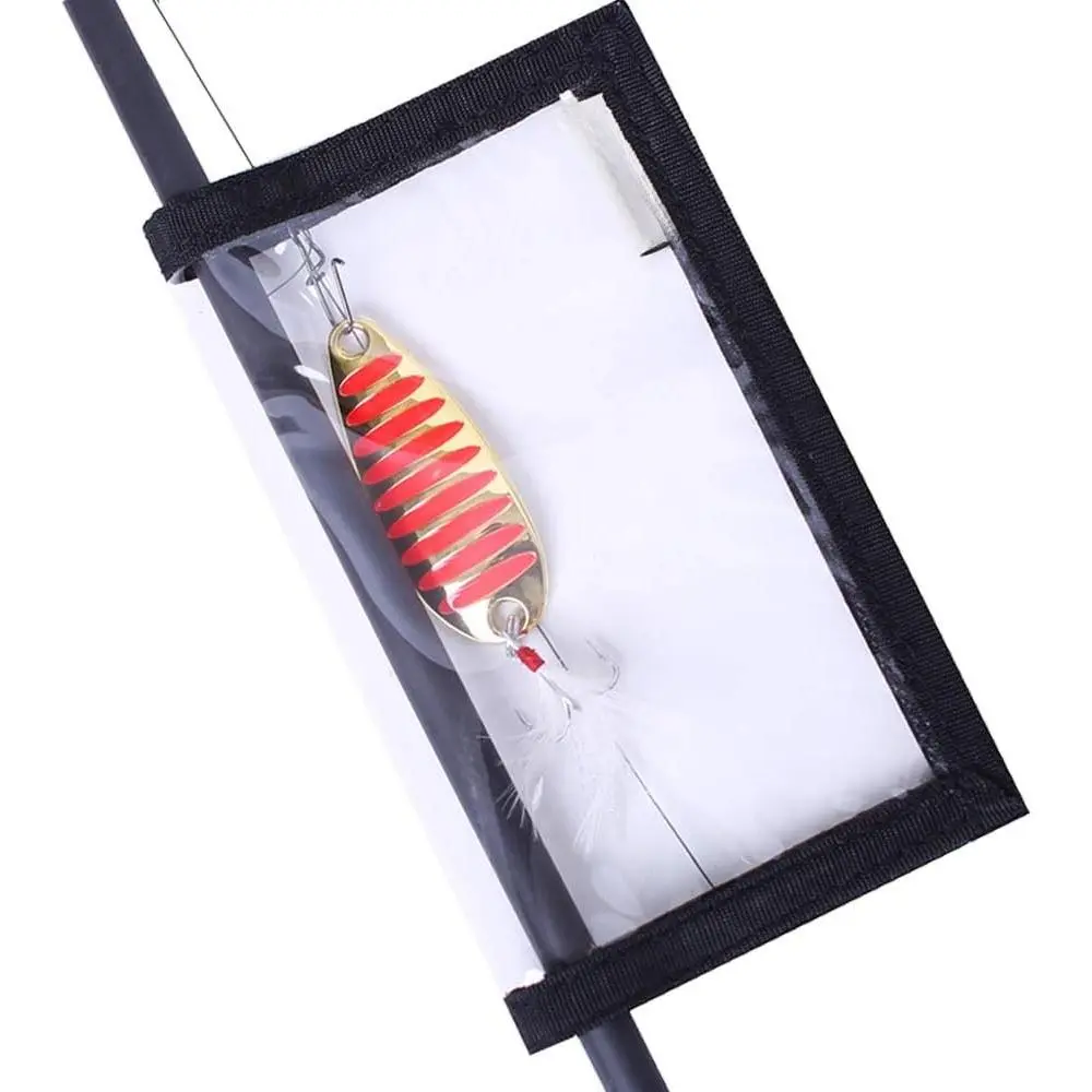 4 Packs Fishing Lure Wraps Clear PVC Protective Covers