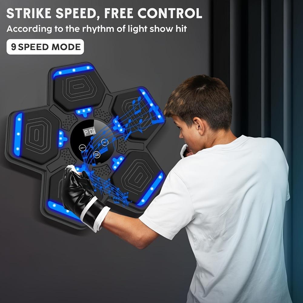 Smart Music Boxing Machine, Wall Mounted Boxing Training Equipment with Boxing Gloves, Punching Bag, Boxing Training Tool for Home Gym, Sports Toys for Men & Women