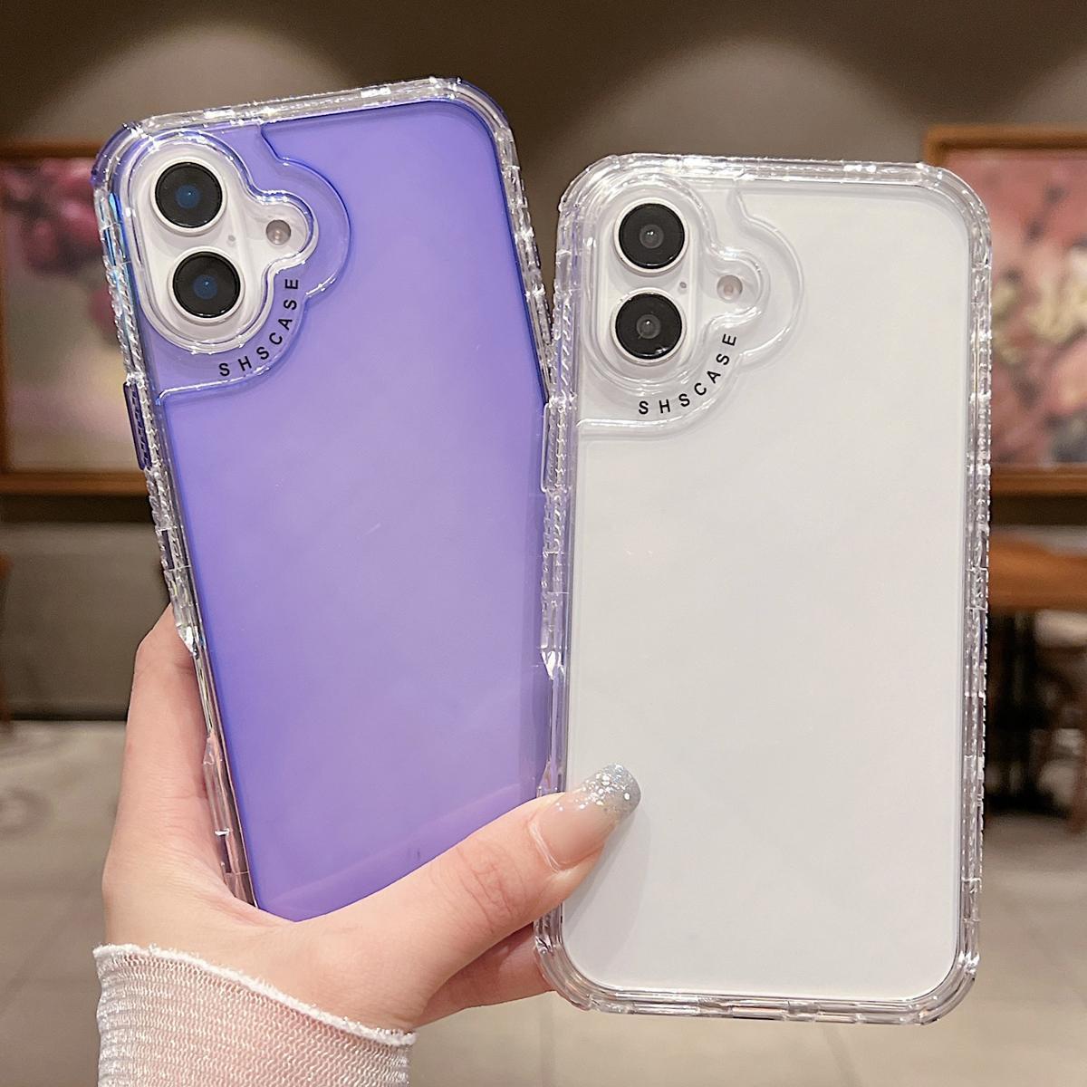 Candy Color Smartphone Case for Multiple iPhone Models (17/16/15/14/13/12 Pro Max) - Durable 3-Layer Anti-Drop Shockproof Heavy Duty Bumper Handheld Casing, Crystal Mobile Phone Accessories Candy Color Smartphone Case for Multiple iPhone Models (17/16/15/14/13/12 Pro Max) - Durable 3-Layer Anti-Drop Shockproof Heavy Duty Bumper Handheld Casing, Crystal Mobile Phone Accessories
