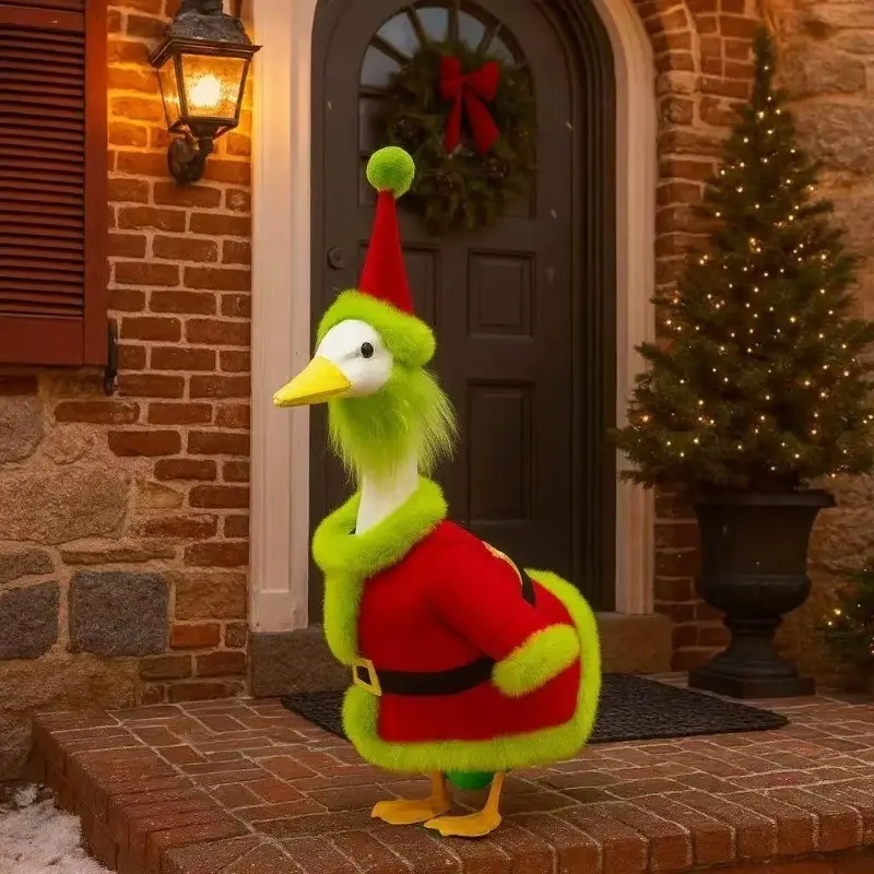 New Doorstep Goose Costume Christmas Long Dress, Halloween Festival Funny Garden, Perfect for Holiday Celebrations, Festive Decoration