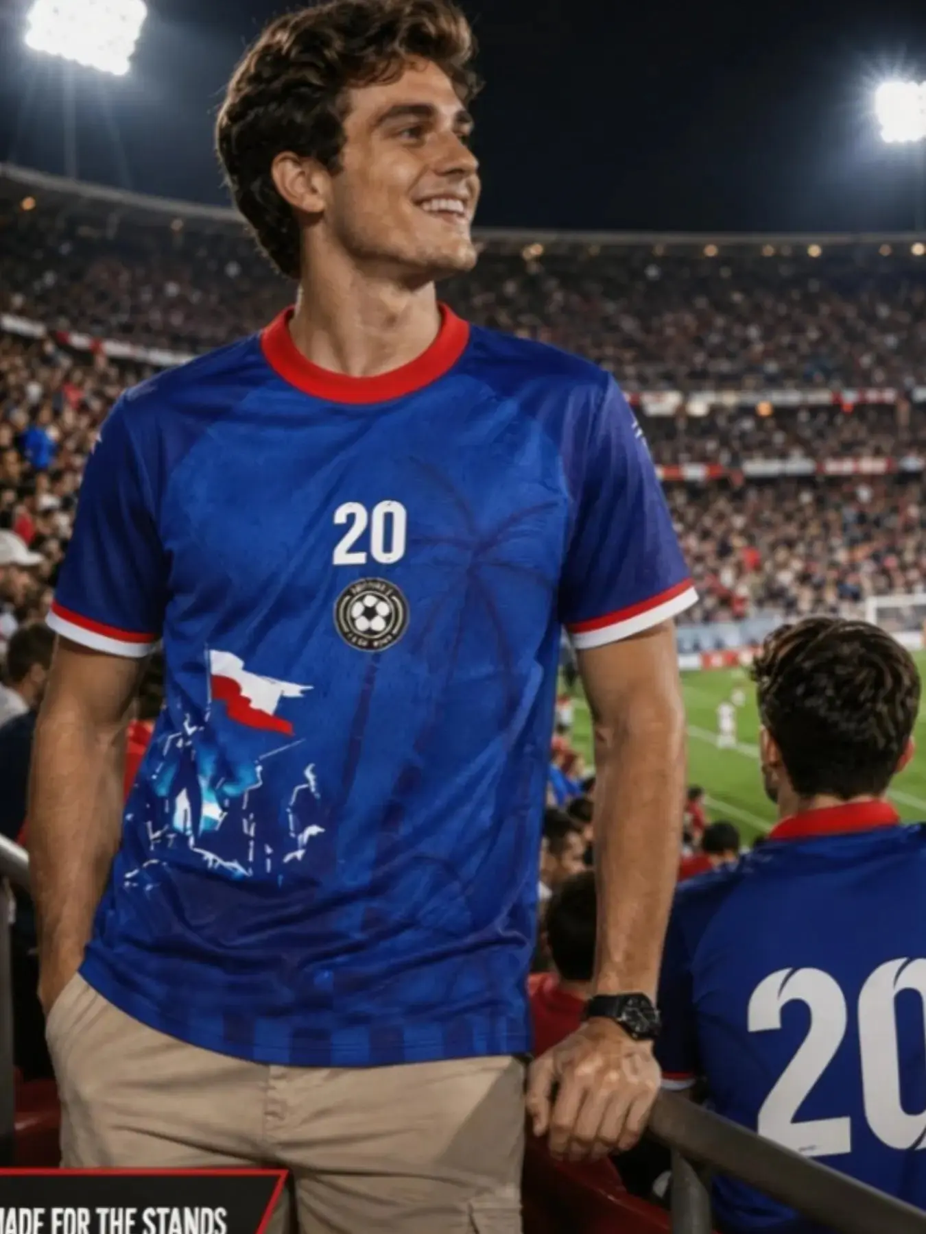 2026 New Summer Men's Haiti Sports Fashion Casual Short Sleeve Top, 3D Print Breathable Quick-Dry Round Neck T-Shirt, Unisex Blue Soccer Jersey