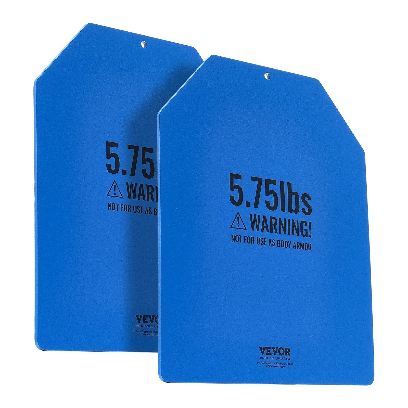 VEVOR Weight Vest Plates, 5.75 LB Pairs, Premium Steel Weighted plates, Contoured Ergonomic Fit – WODs, Additional Weight for Weight Vests, for Strength Training, Running, Fitness, Heavy Workouts