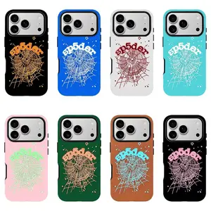 S-Sp5der Phone Case — Minimalist Mesh Pattern, Sleek Street-Style Protective Cover. Compatible with iPhone 11–17 Pro Max/Plus Series and Samsung Galaxy S23– Series. Soft, Drop-Resistant Protective Case.