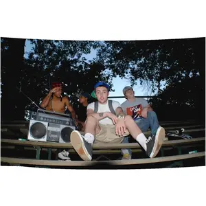 Tapestry KIDS Poster Flag 3x5 Feet Funny Rapper Tapestry Polyester HD Printing for Outdoor Garden College Dorm Cave Room Wall Decration, 36x60 Decoration Multicolor Design