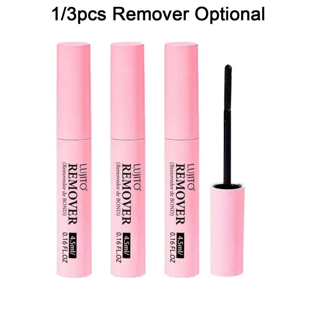 LUJITO 1/3pcs 4.5ml Eyelash Remover, Convenient, suitable for cluster eyelashes, perfect for home eyelash extensions, DIY cluster eyelash remover, DIY eyelash extension remover gel