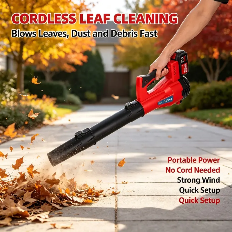 Multifunctional air nozzle with anti-slip handle, powerful airflow, suitable for outdoor cleaning, yard leaf removal, car dust removal, ergonomic design