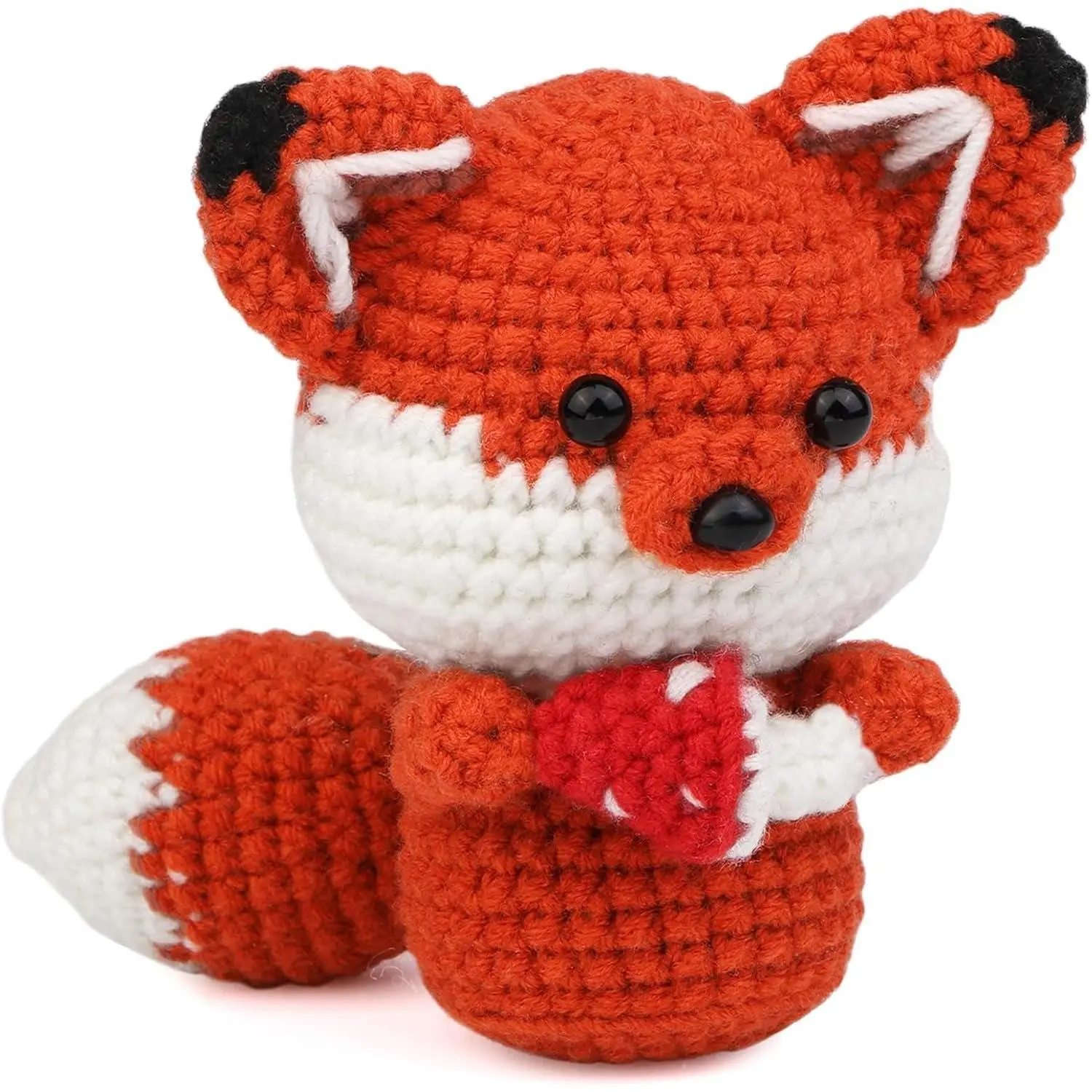 Complete Crochet Kit for Beginners Fox  Crochet Kit for Adults | Beginner Crochet Kits with Instructional and Step-by-Step Video Tutorials, Complete Crochet Accessories