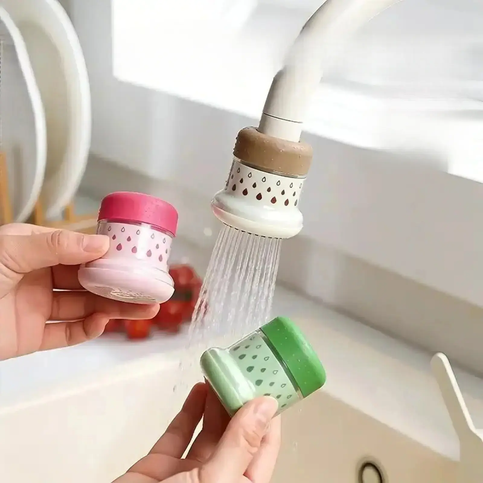 Minimalist Fresh Water Tap Filter for Home Use - Multi-Layer Filtration Purifier Tap for Kitchen Vegetable Washing, Splash Guard
