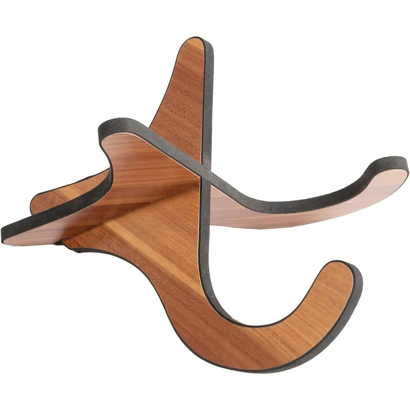 US1 Ukulele Stand Floor,  Wooden Violin Stand X-Frame Style, Ukulele Holder with Soft Rubber for Ukulele Violin Banjo Mandolin, Folding Ukulele Support, Portable Floor Stand