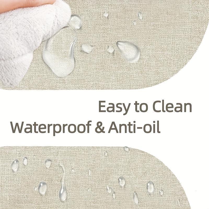 2pcs, 30x44cm, Oval Placemats, Fabric Pattern Style, Soft, High Quality and Heat Resistant, and Non-Slip, Easy to Clean, Suitable for Indoor and Outdoor Use, Perfect for Dining Tables, Desks, Kitchens, Living Rooms