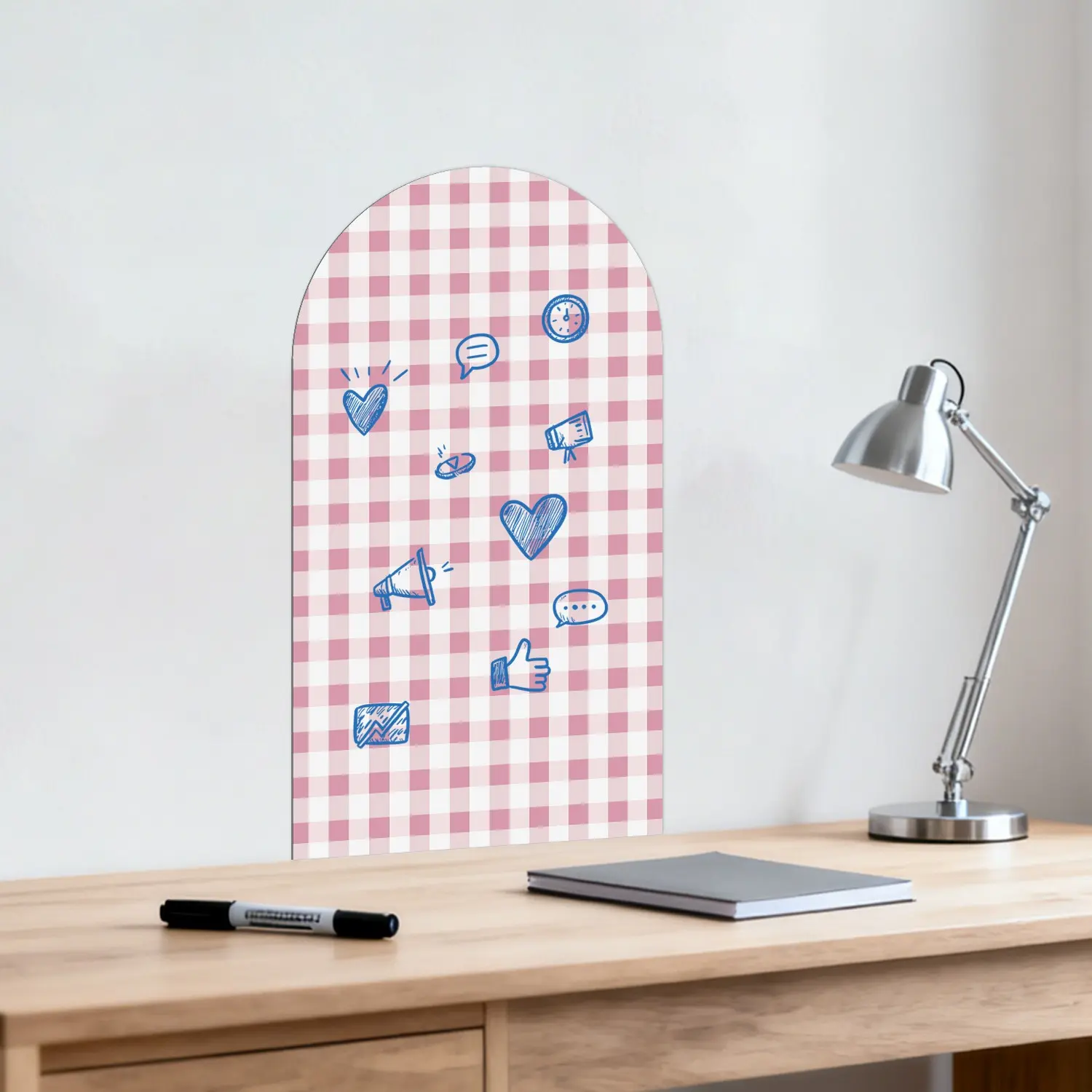 Matte Self-Adhesive Soft Magnetic Whiteboard, Creative Magnetic Drawing Board, Strong Magnetism, Clear Writing, Inspires Learning and Creativity, Durable