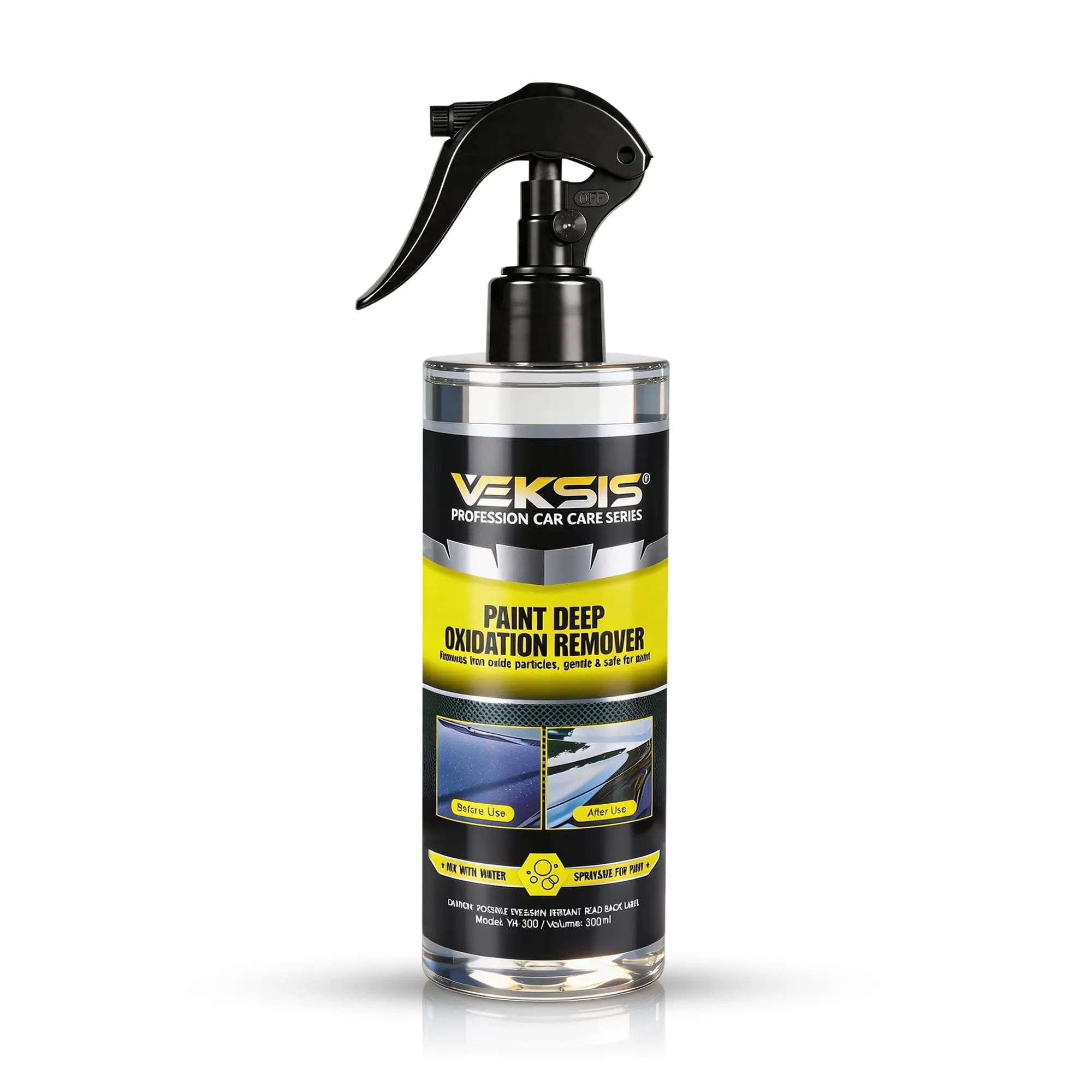 Veksis Paint Deepoxidation Remover – 300ml Car Paint Oxidation Remover, Non-Abrasive Formula Restores Faded & Oxidized Paint, Removes Water Spots, Swirl Marks, Safe for Clear Coat, Professional Grade