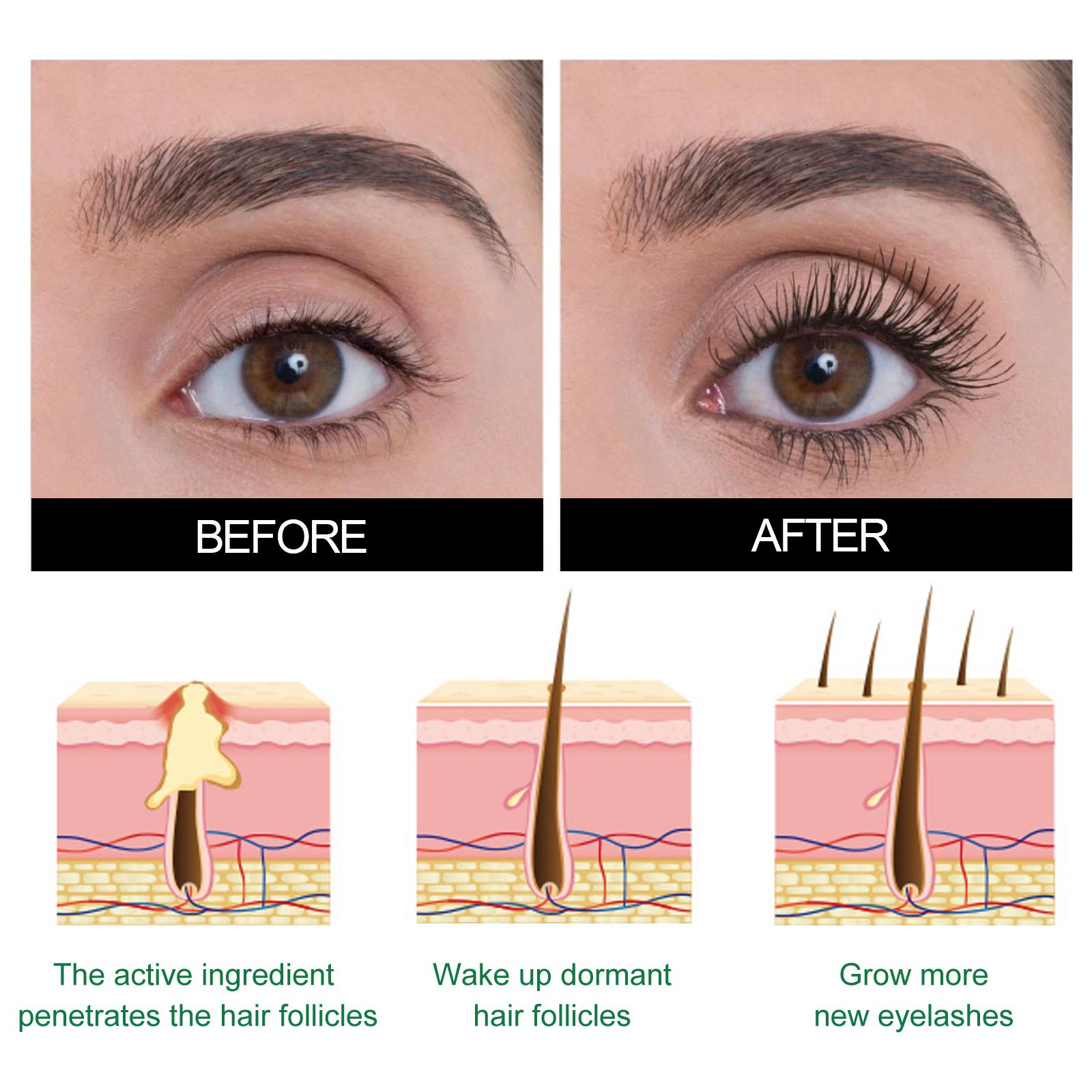 West&Month Mild Care Strengthening Eyelash Serum, Volute Thick Black Beautiful Slender Natural Gentle Not Easy To Stain Mascara