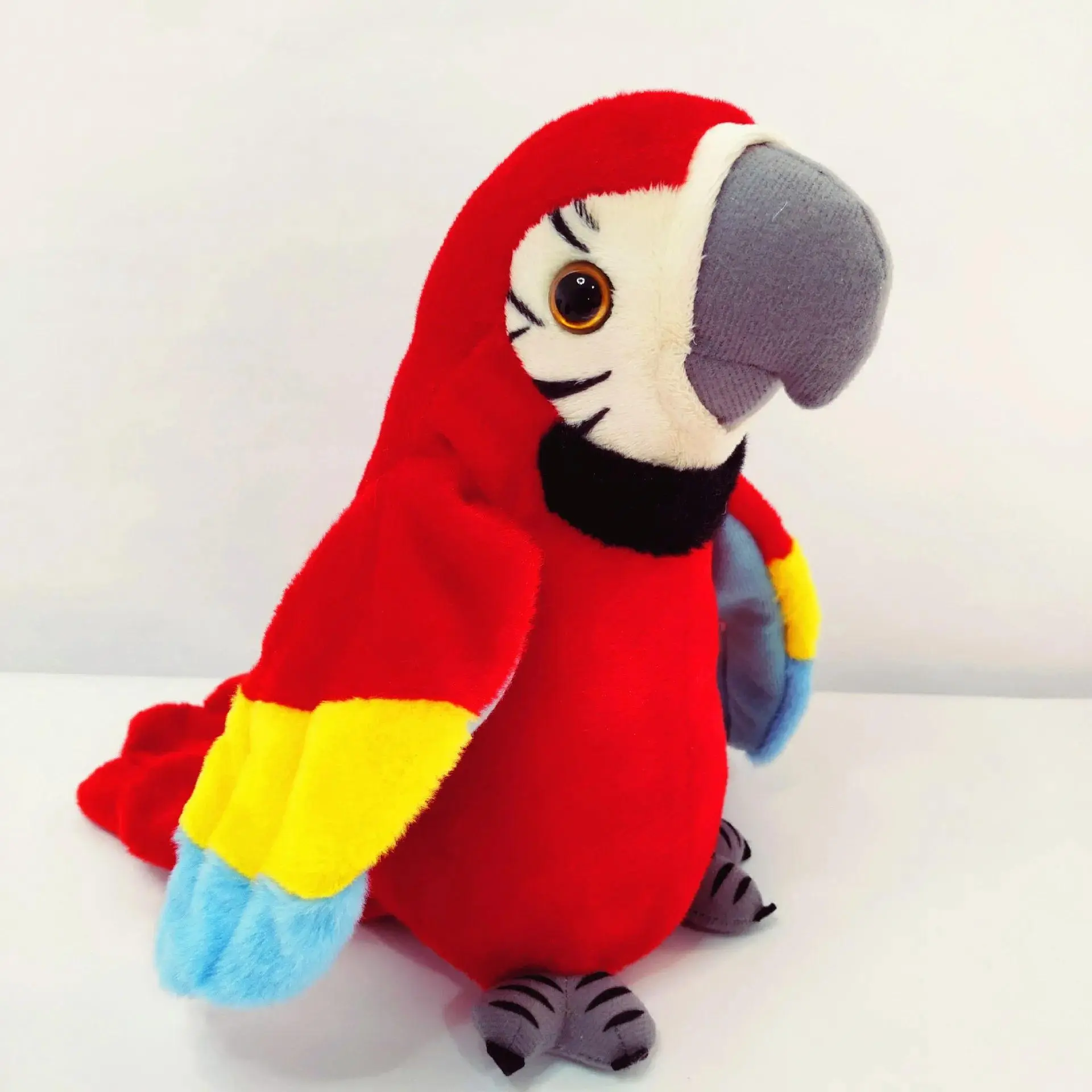 Talking Parrot Electronic Plush Toys Speaking Record Repeats Cute Soft Stuffed Animal Bird Doll Children Kids Baby Gift