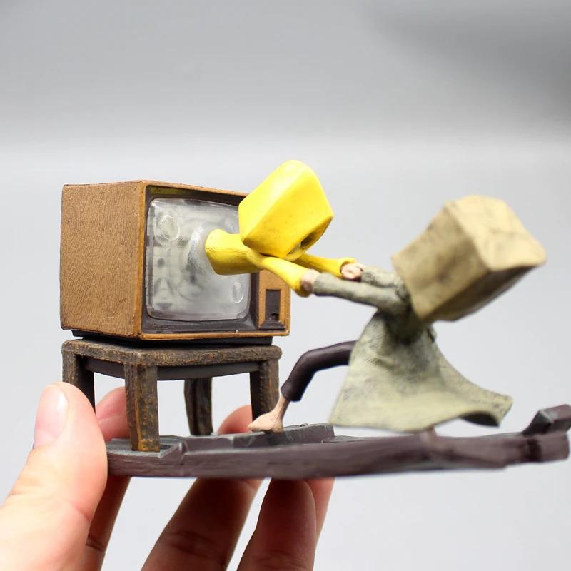 Little Nightmares Ii Anime Game Figure Mono Six Luminous Cartoon Character Pvc Model Desktop Collection Halloween Kids Toy Gifts