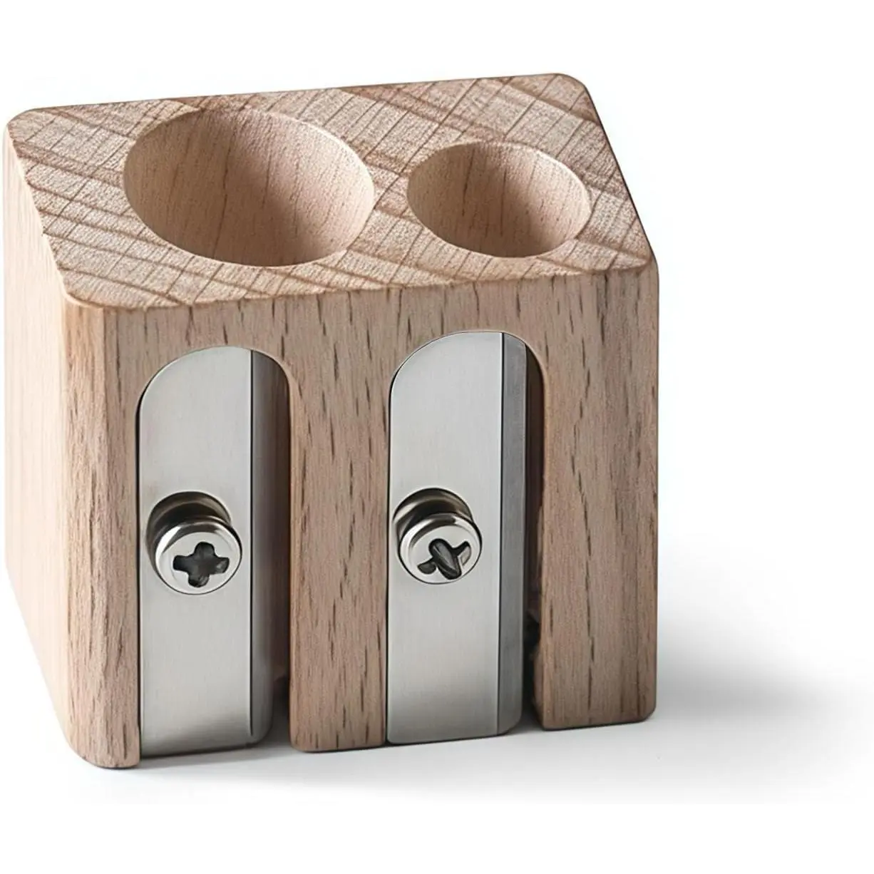 | Double Pencil Sharpener (Small & Large Hole) - for Regular or  Graphite & Colored Pencils - Mini, Manual, Hand-Held Sharpener (Works with   Claw Pencils)