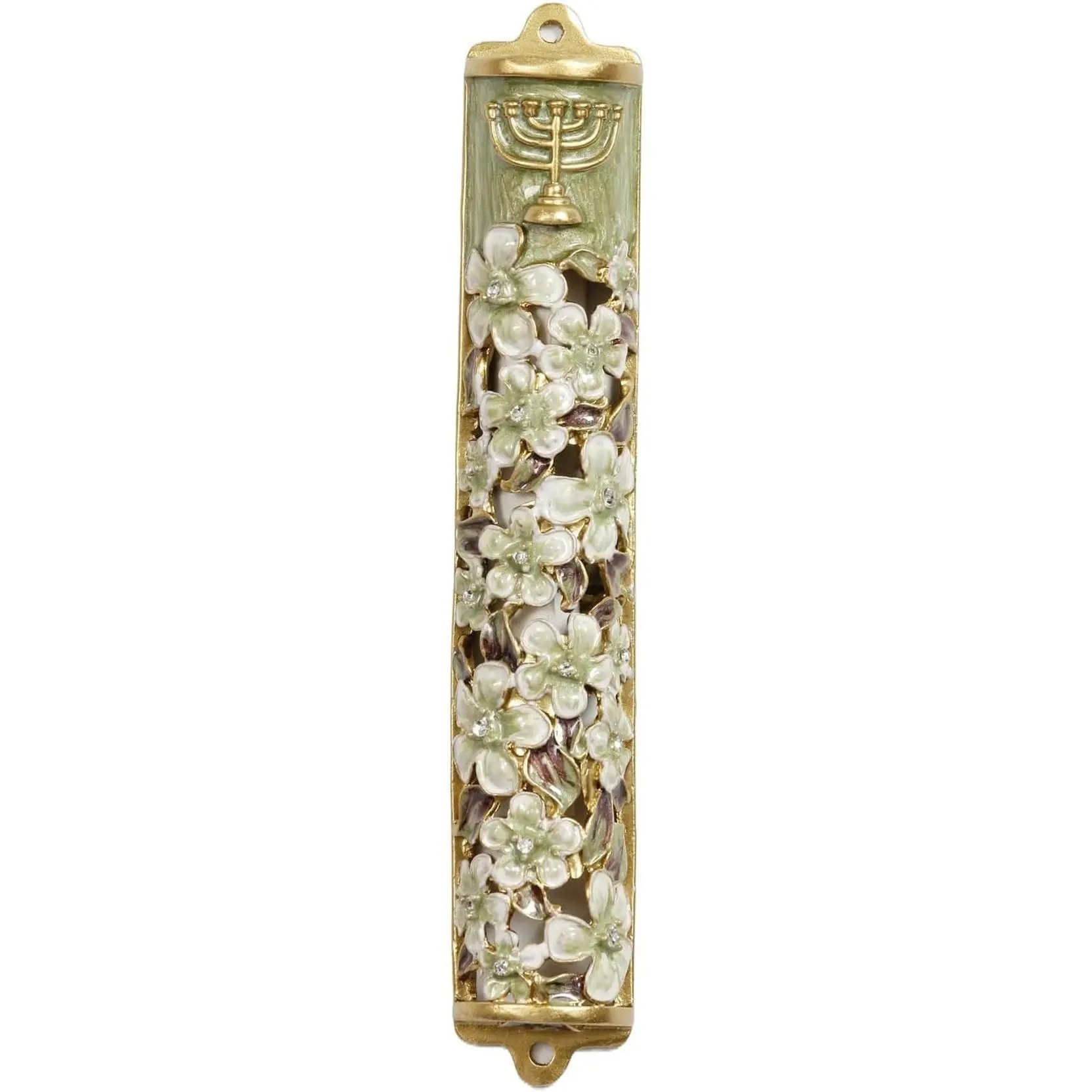 Metal Mezuzah, Traditional Jewish Door Scroll Holder, Mezuzah for Doorway