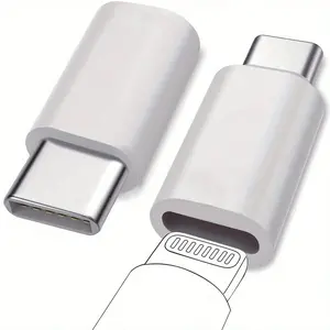 2-Pack Lightning Female to USB-C Male Adapter, Ideal for Charging and Data Transfer, Essential Accessory for Devices