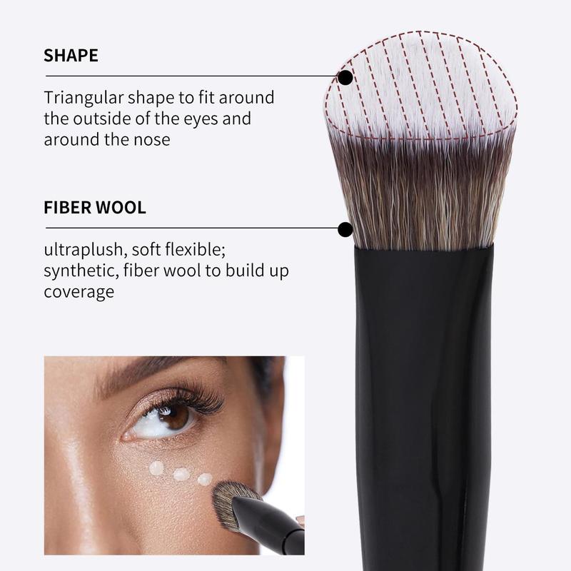 Makeup Brush Set, 3 Counts/set Professional Makeup Brush with Soft Bristles, Multifunctional Makeup Tool for Women & Girls