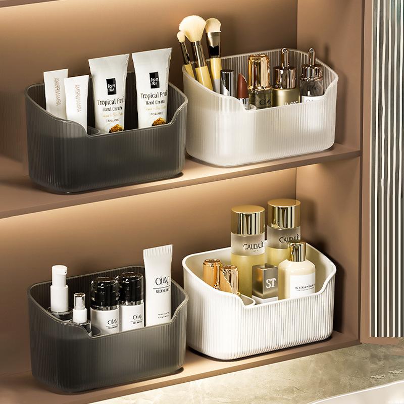 Bathroom Makeup Organizer Box, Desktop Skincare Cream Storage Container, Efficient Space-Saving Cosmetic Holder, Bathroom Accessories