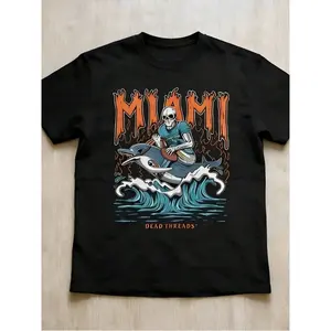 180gNew Retro 90s Dolphin Print Shirt, Retro Sportswear T-Shirt, Unisex Cotton Streetwear, Fan Gift.