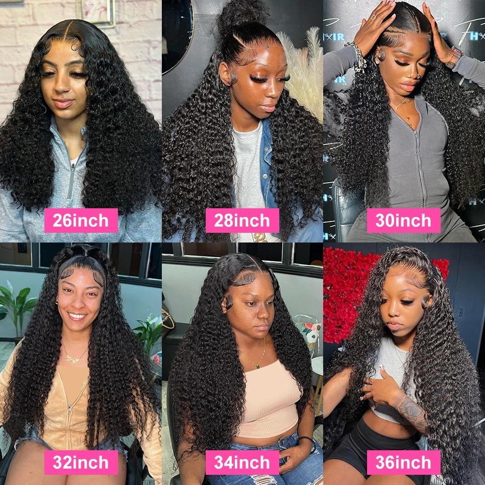 Bling Hair Deep Wave 13X6 HD Transparent Lace Frontal Wig Human Hair 30 34 Inch 13X4 Kinky Curly Lace Front Wigs For Black Women Bling Hair Deep Wave 13X6 HD Transparent Lace Frontal Wig Human Hair 30 34 Inch 13X4 Kinky Curly Lace Front Wigs For Black Women