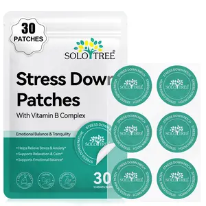 Solotree Stress Relief Patches 30pcs, Gentle Skin-Friendly Care Patches, Relaxing Body Patches for Arms and Thighs, Easy Application