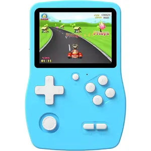 32 Bit Handheld Games  Kids Preloaded 139 Video Games, Portable Video Gaming Player with 3.0" IPS Screen and Rechargeable Battery, Mini Travel Games Electronic Gifts Toys  Boys Girls, Blue