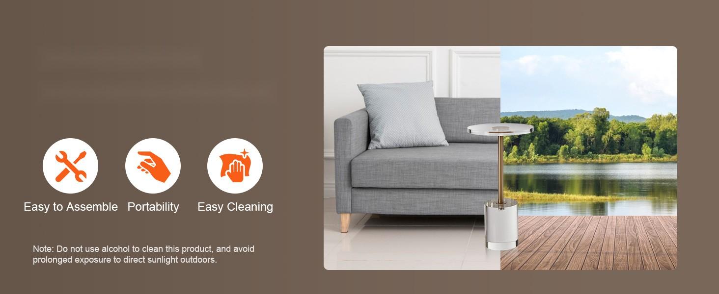 Clear Acrylic End Table With Solid Base, Round 11.9 by 11.9 Inch Tabletop, 21.4 Inch Height, Modern Glass-Like Side Table For Living Room, Bedroom, Home Office, Coffee Table Or Snack Table, Durable Transparent Furniture Clear Acrylic End Table With Solid Base, Round 11.9 by 11.9 Inch Tabletop, 21.4 Inch Height, Modern Glass-Like Side Table For Living Room, Bedroom, Home Office, Coffee Table Or Snack Table, Durable Transparent Furniture