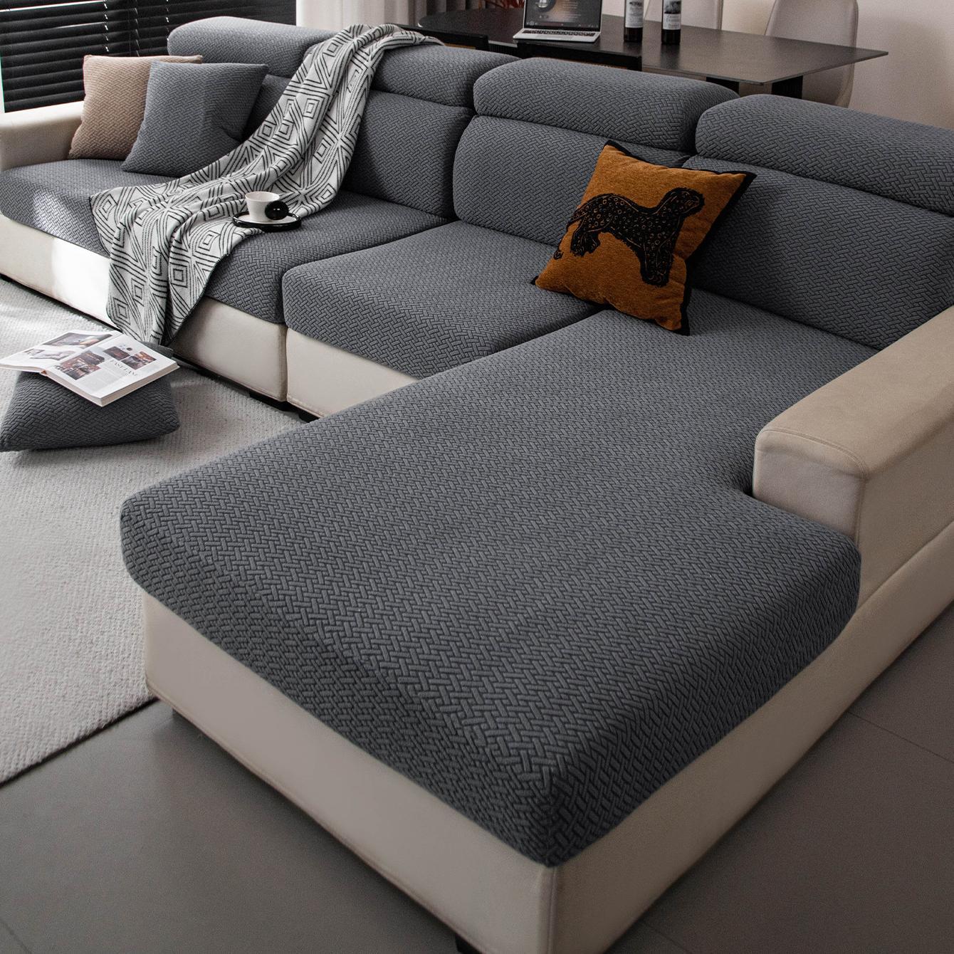 Solid Color Sofa Cover, 1 Count Soft & Durable Washable Elastic Sofa Slipcover, Sofa Protector for Home Living Room, Bedroom, Office, Sofa Couch Covers #GLOBAL PICKS